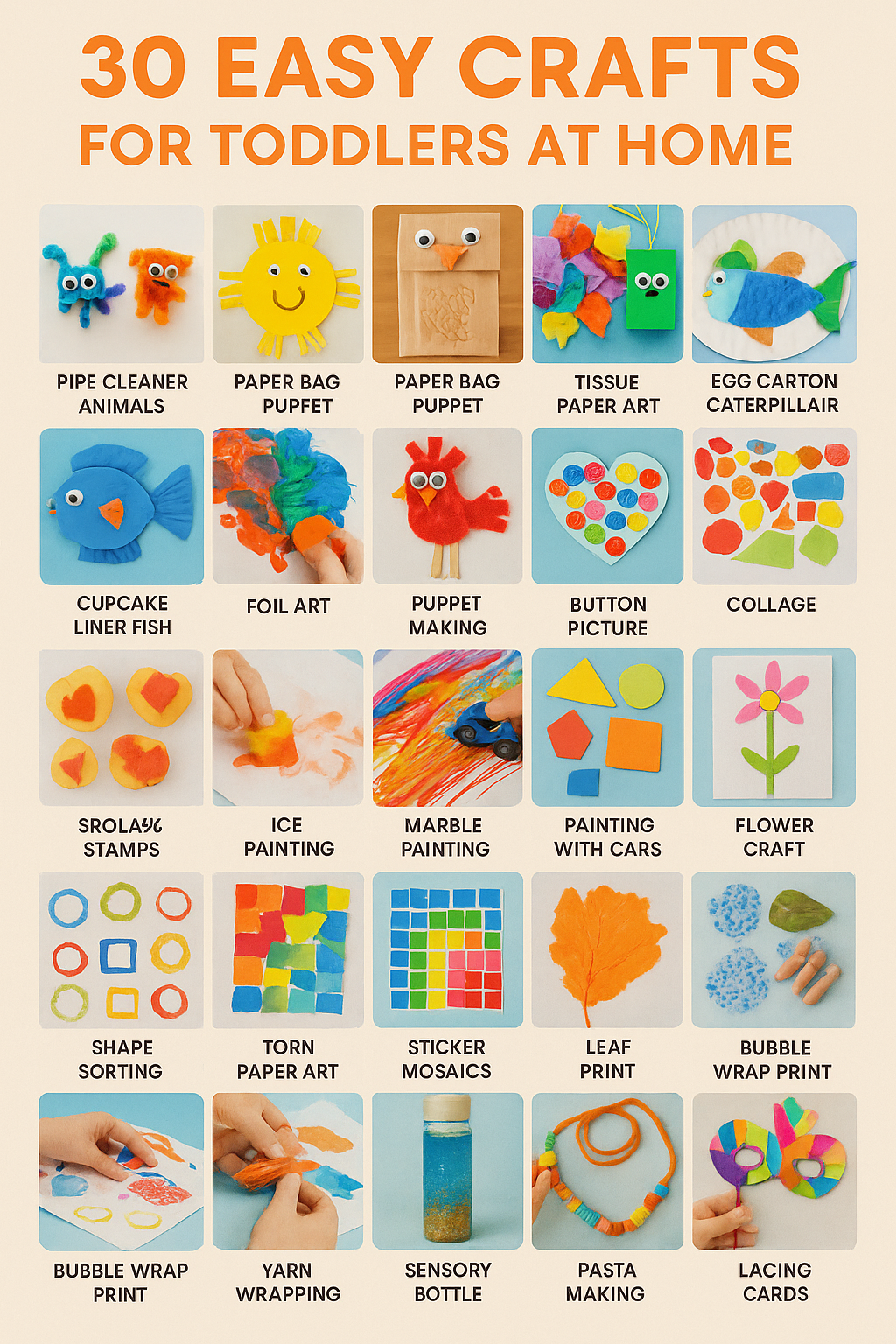 Easy Crafts for Toddlers at Home
