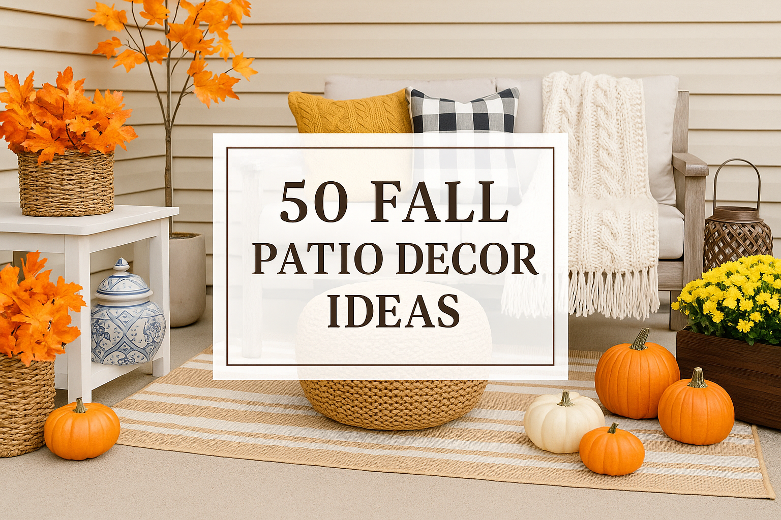 50 Fall Patio Decor Ideas
