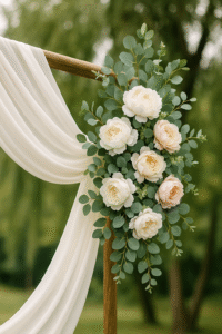 DIY Wedding Arch Florals