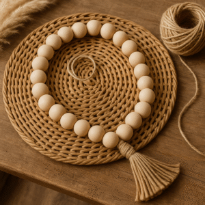 DIY boho bead garland home decor