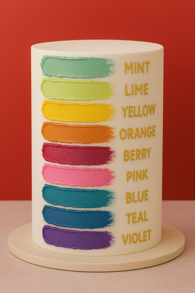Eyeshadow Swatch Cake
