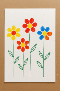 Fingerprint Flower Garden