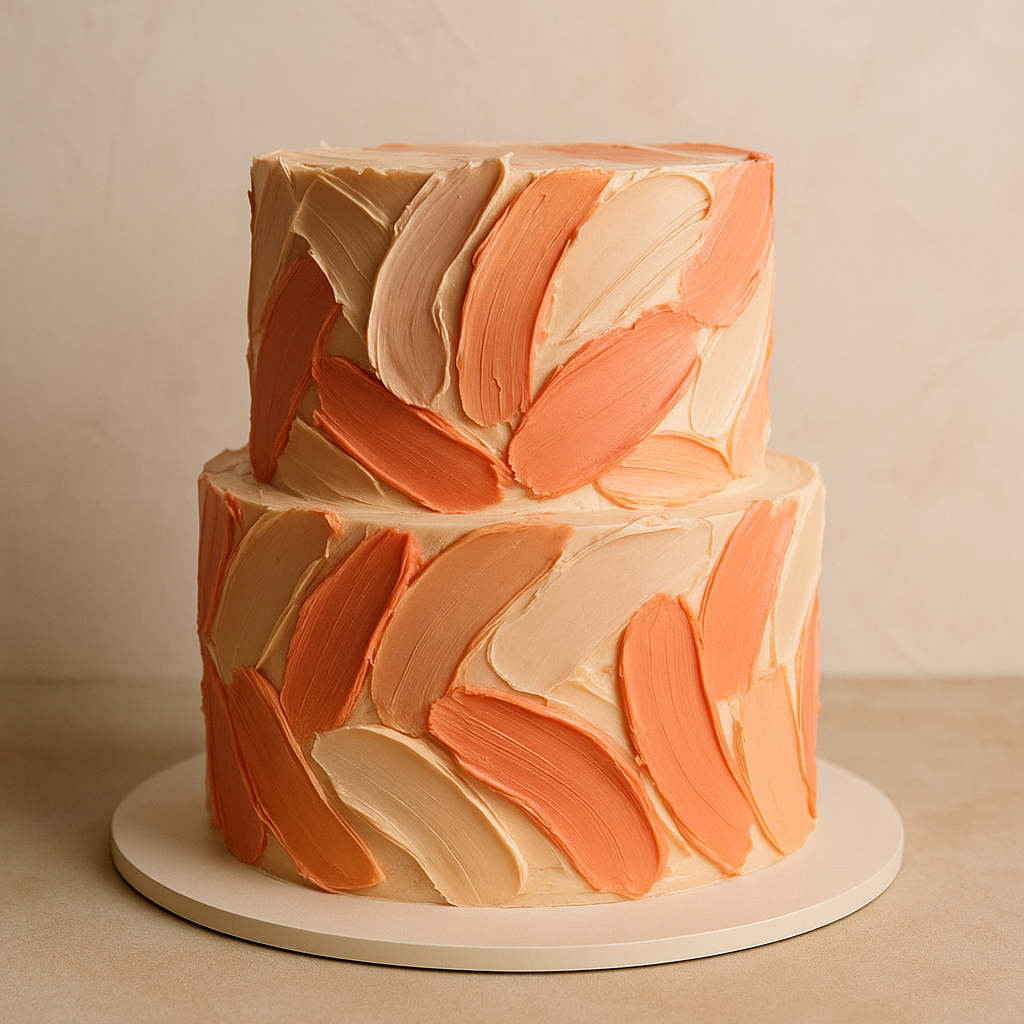 Makeup Brush Stroke Cake