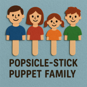 Popsicle-Stick Puppet Family