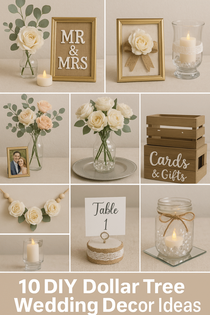 Top 10 DIY Dollar Tree Wedding Decor Ideas (Step-by-Step)