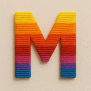 Yarn-Wrapped Letters