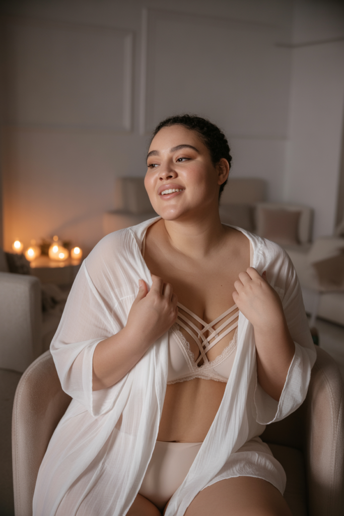 Sheer Kimono With Strappy Bralette Set