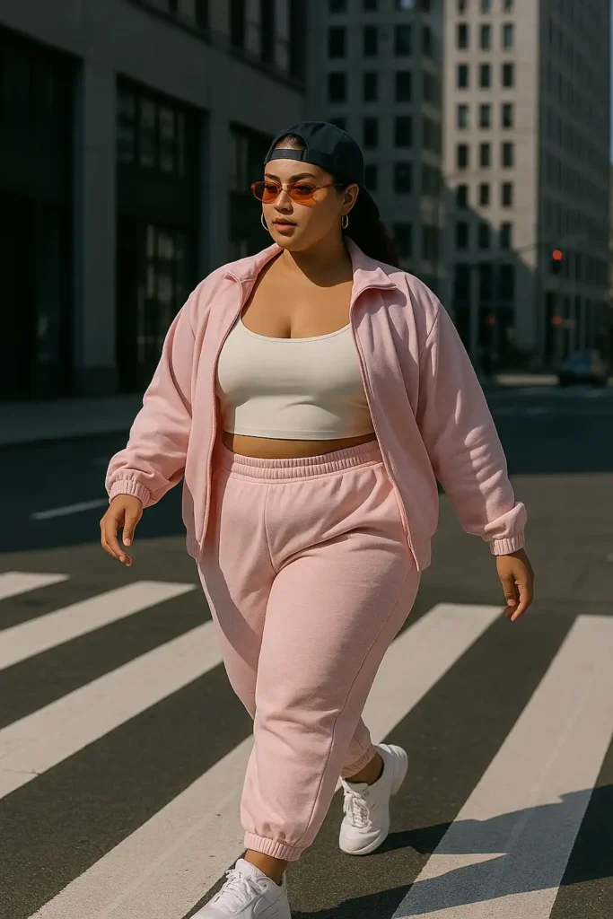 Tracksuit Set with Crop Tank and Fresh Kicks