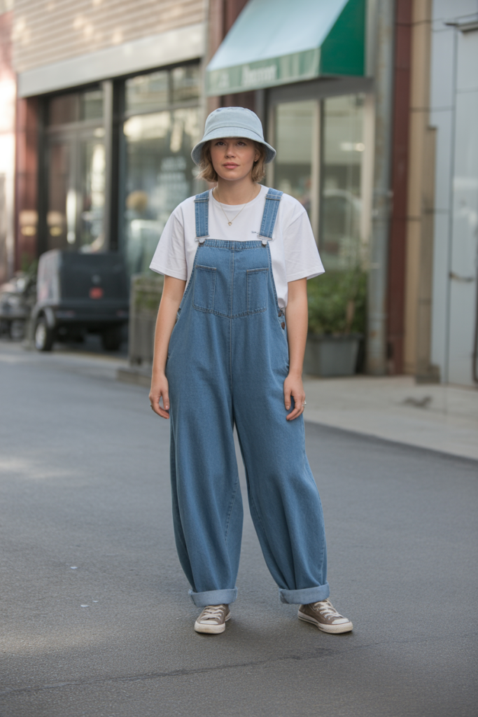 Baggy Overalls + Tee