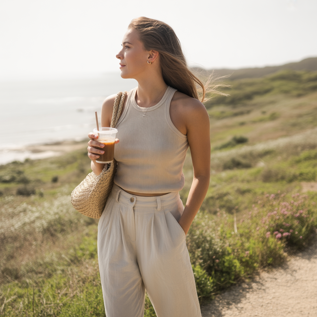 Basic Tank and Linen Trousers