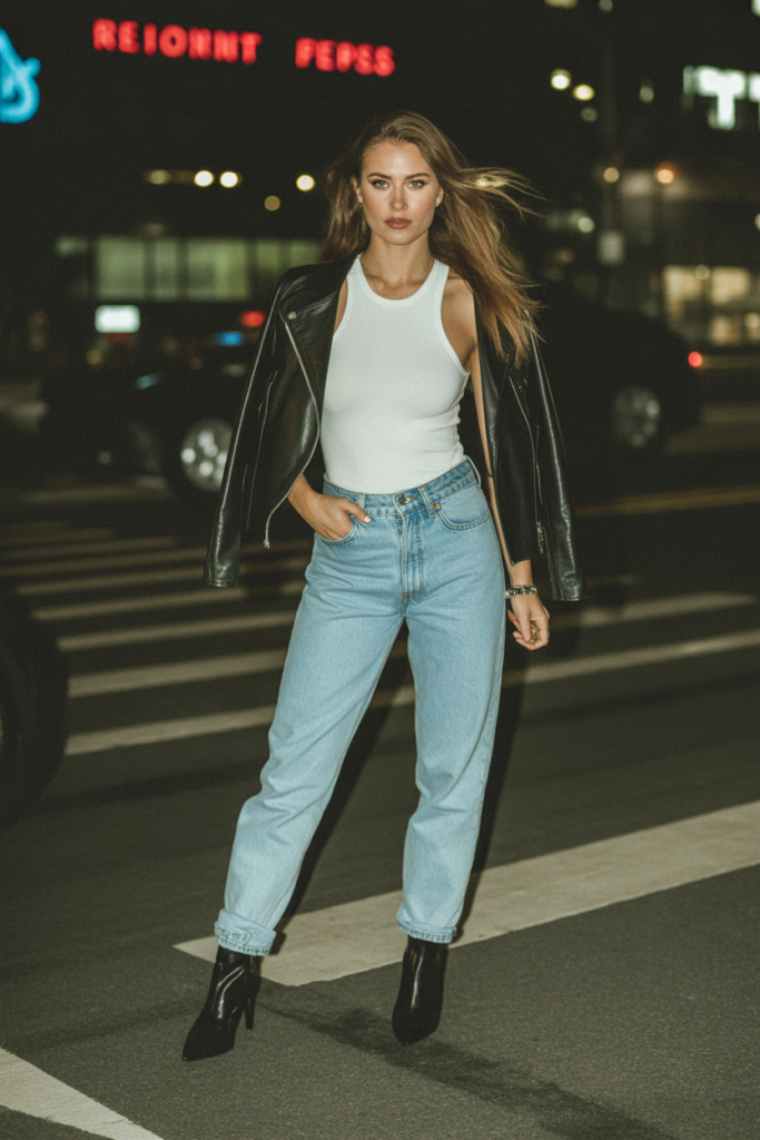 Body suit + Jeans + Booties