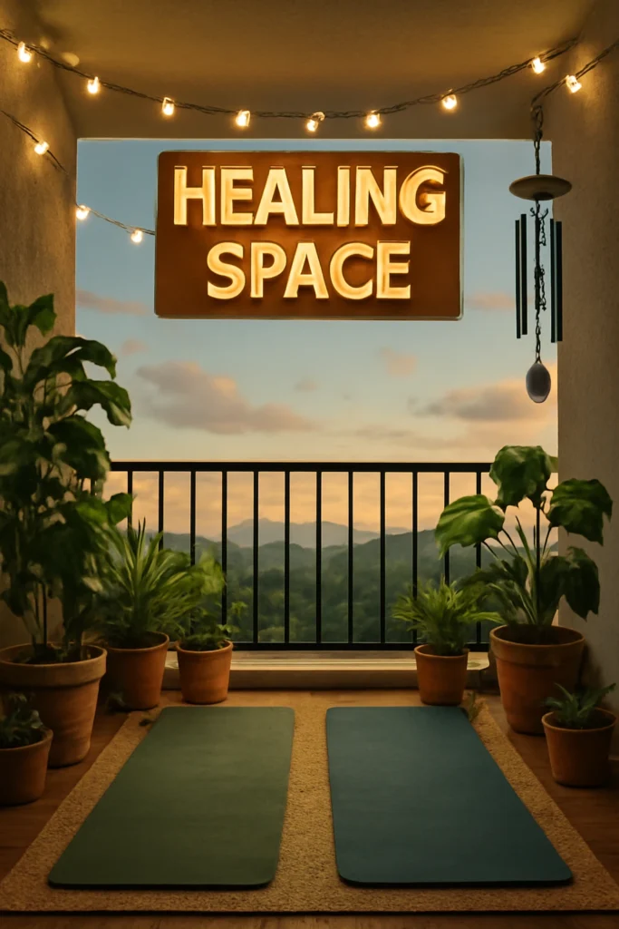 Outdoor-Inspired Balcony Healing Space