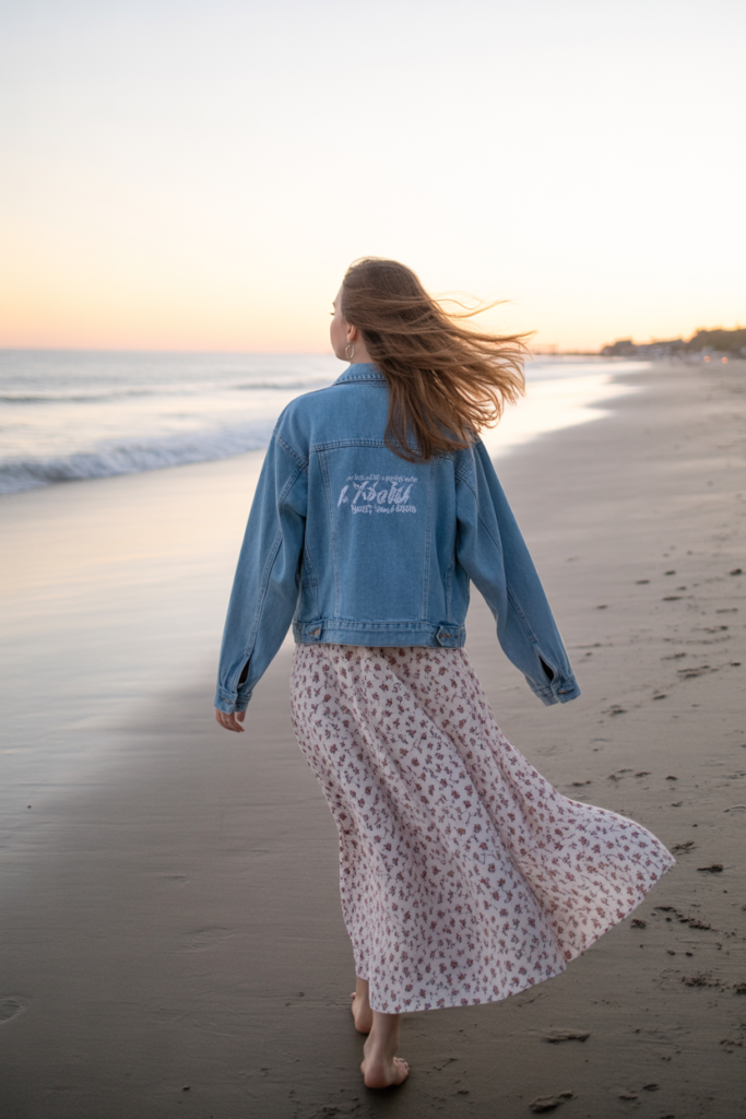 Denim Jacket + Maxi Dress