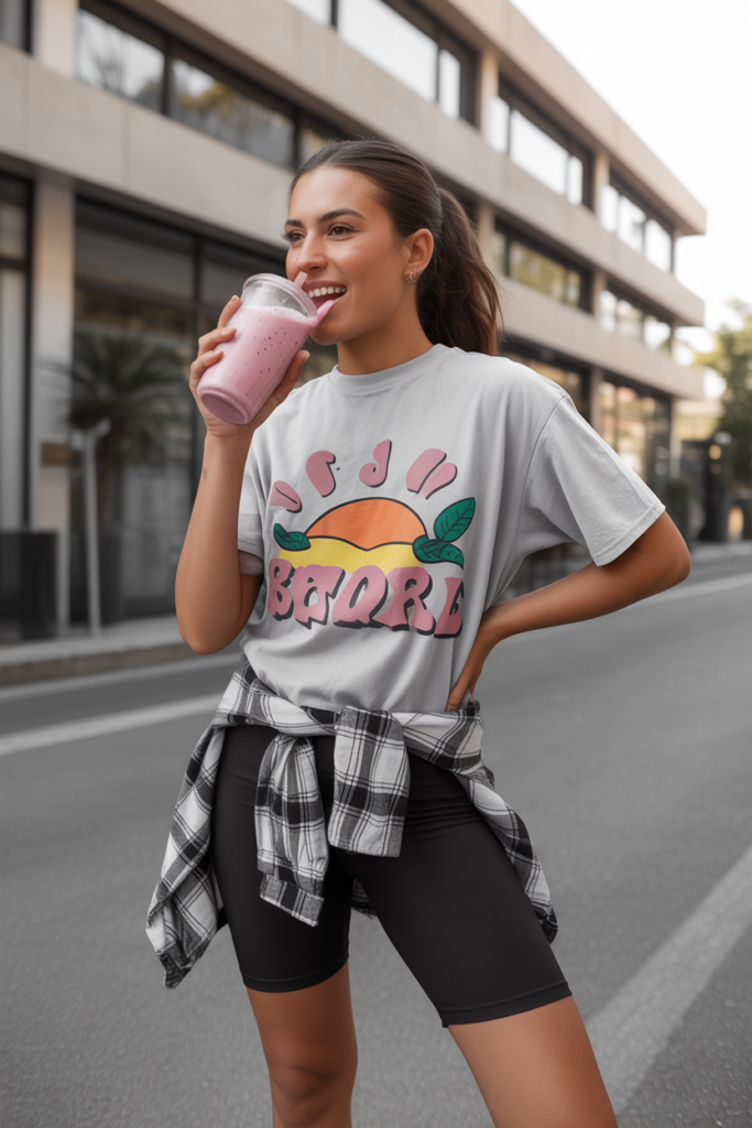 Graphic Tee + Biker Shorts