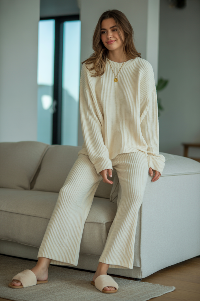 Knit Set With Minimal Accessories