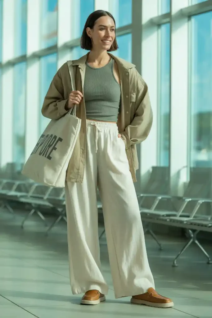 Layered Tank Top With Comfy Trousers