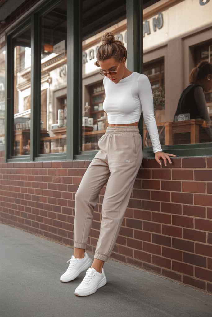 Long Sleeve Top + Joggers + Fresh Sneakers