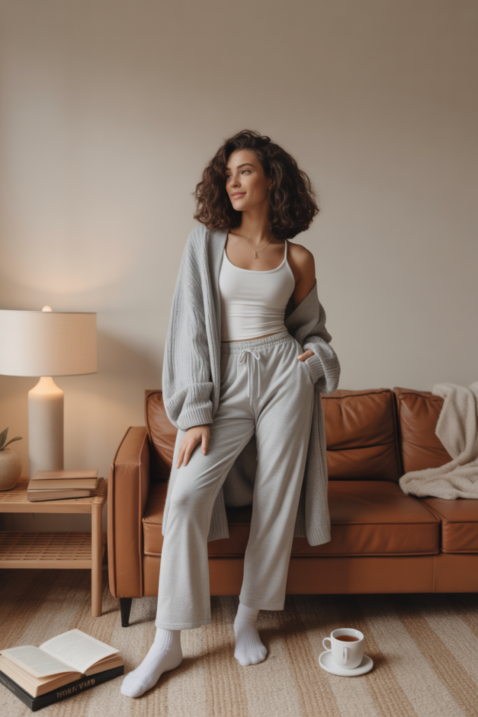 Longline Cardigan + Lounge Pants