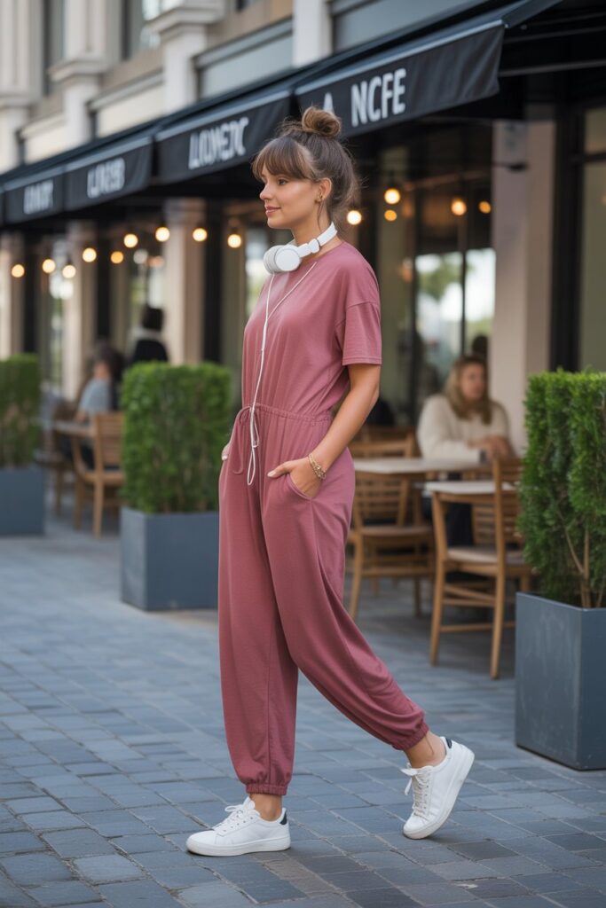 Lounge Jumpsuit + Sneakers