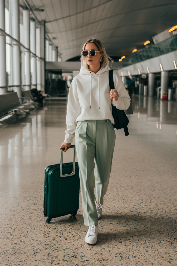 Minimal Hoodie with Tailored Pants