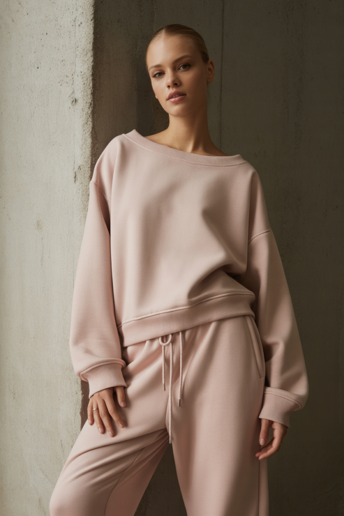 Monochrome Matching Sweat Set
