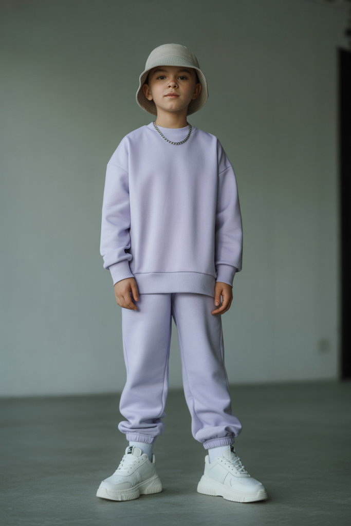 Monochrome Tracksuit With Chunky Sneakers