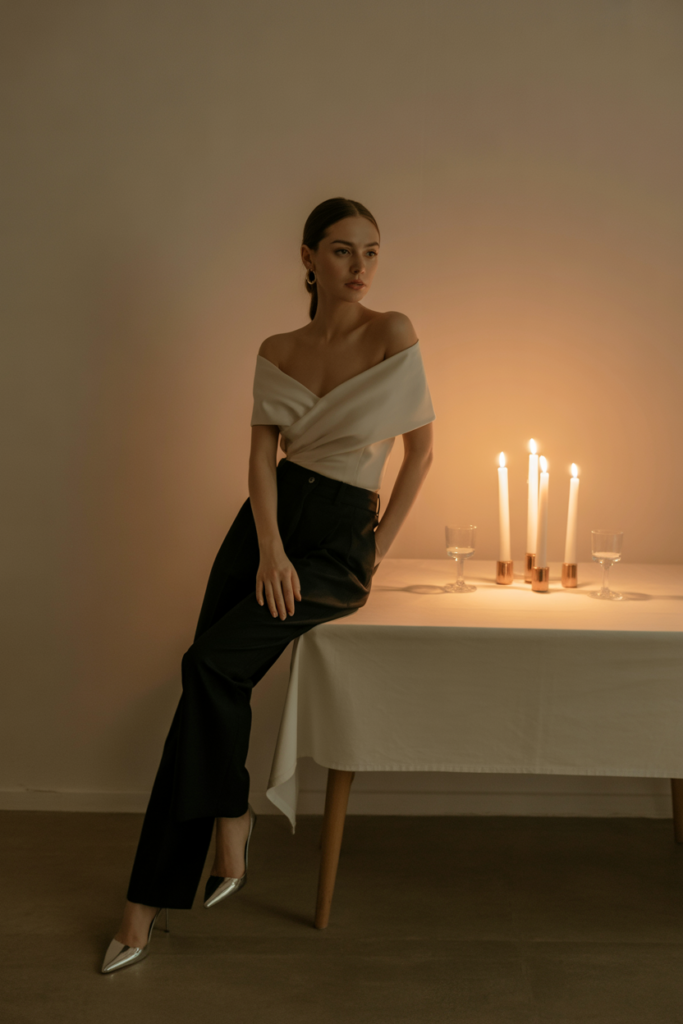 Off-Shoulder Top + Trousers