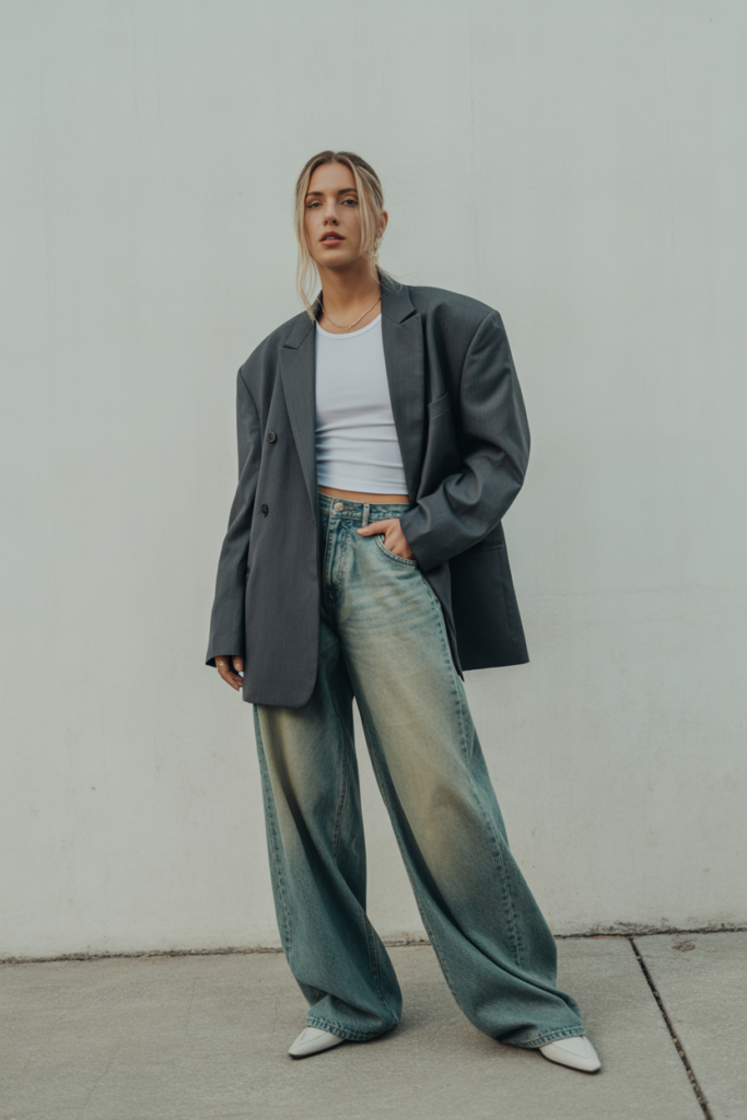Oversized Blazer + Baggy Jeans