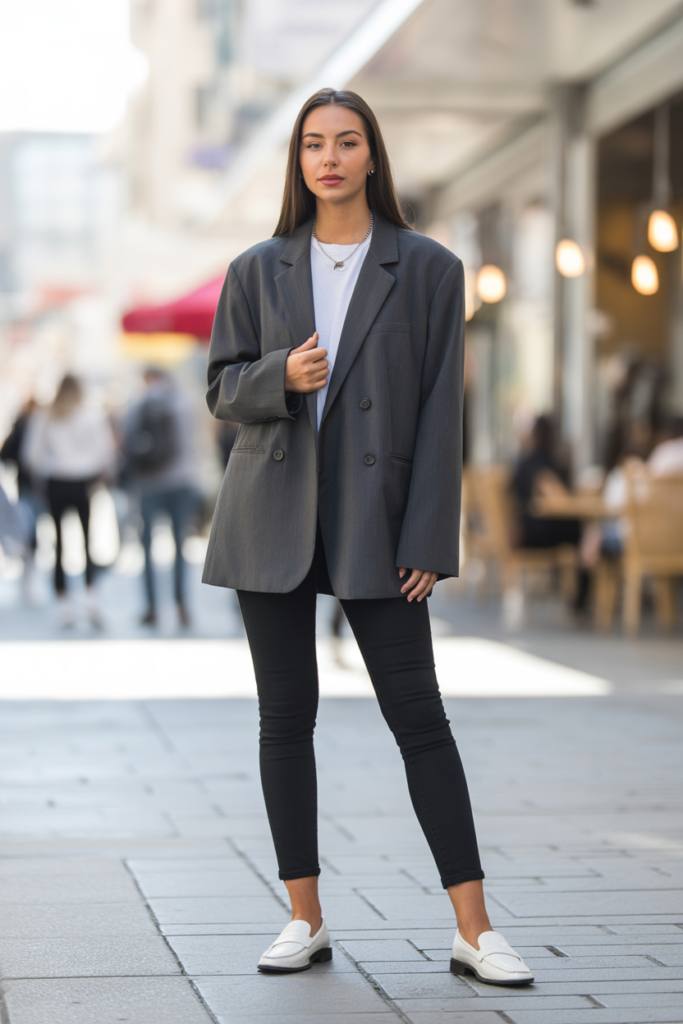Oversized Blazer With Skinny Jeans