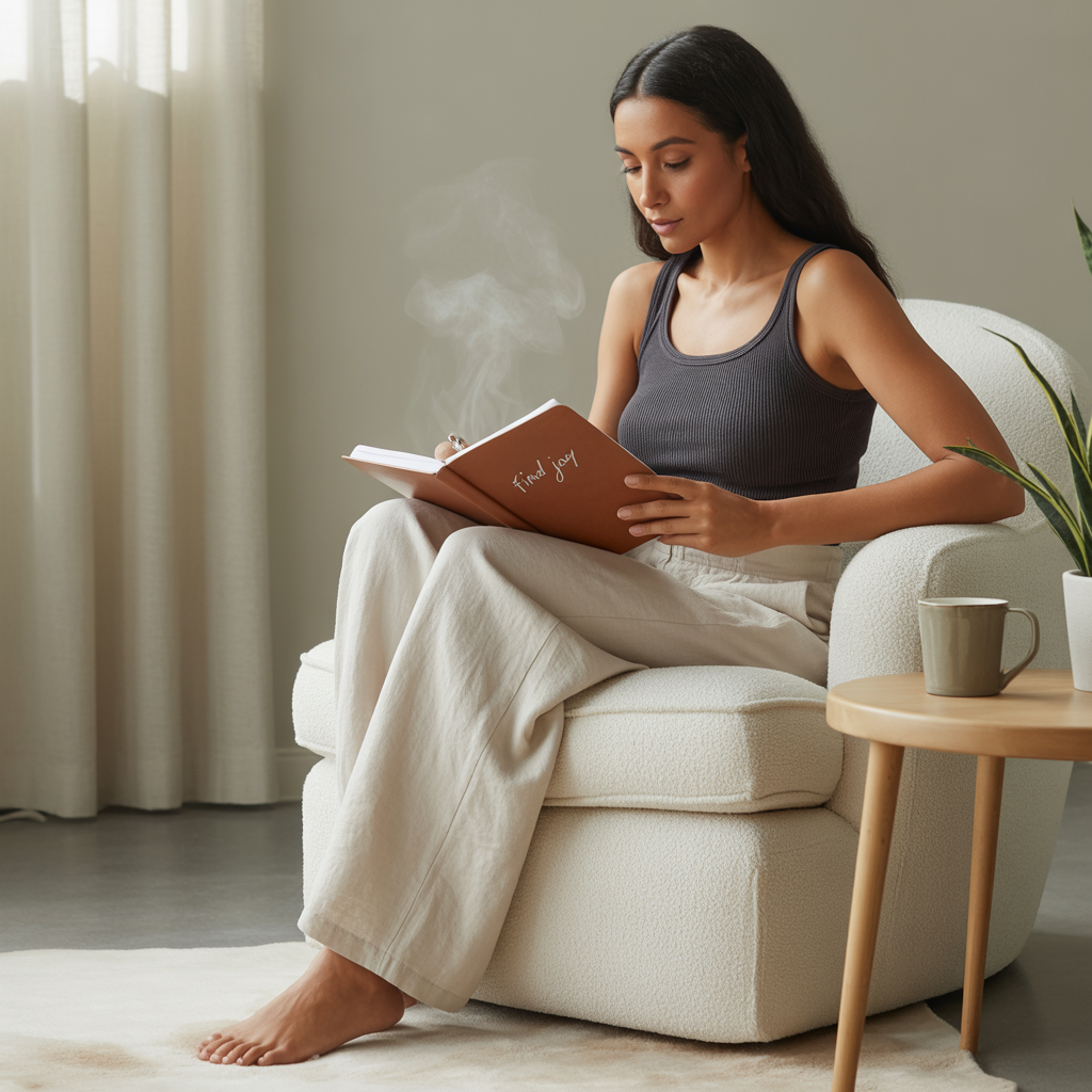 Ribbed Tank and Wide-Leg Lounge Pants