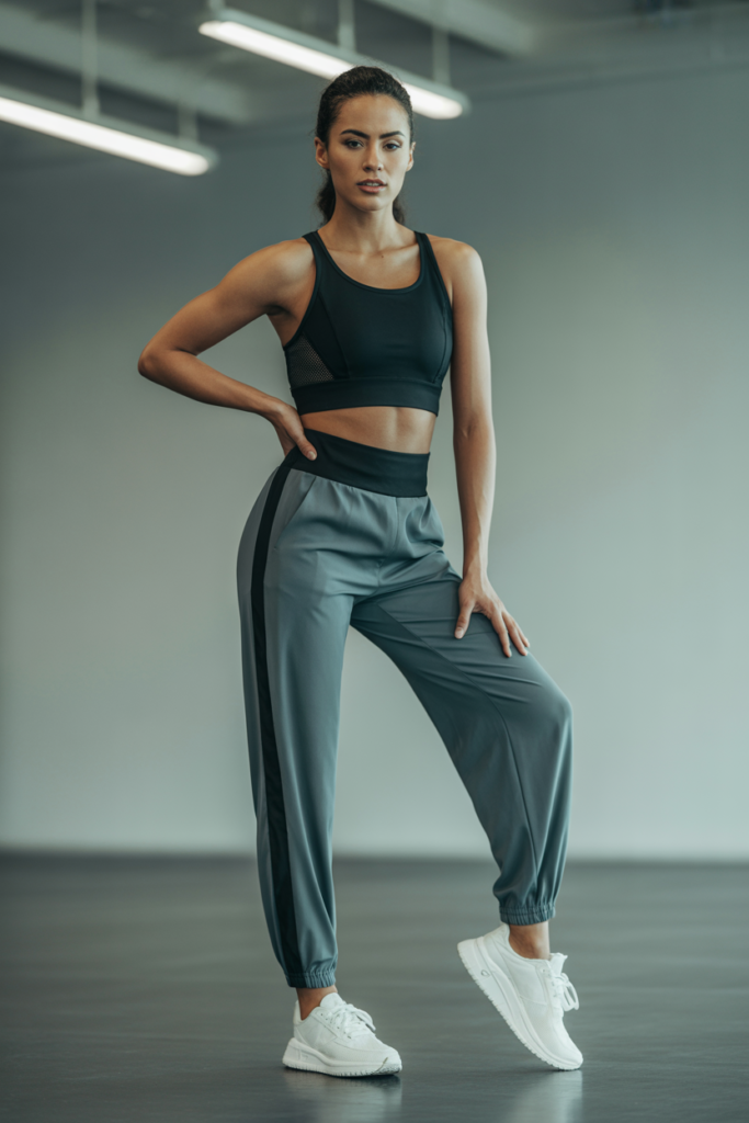 Sports Bra With High-Waisted Joggers