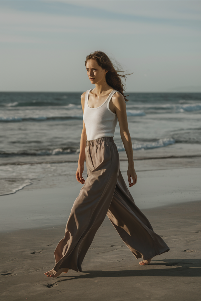 Tank Top with Wide-Leg Pants