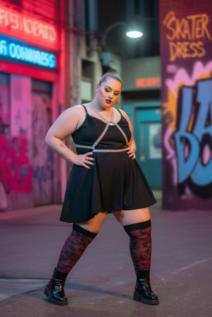 Skater Dress With Harness