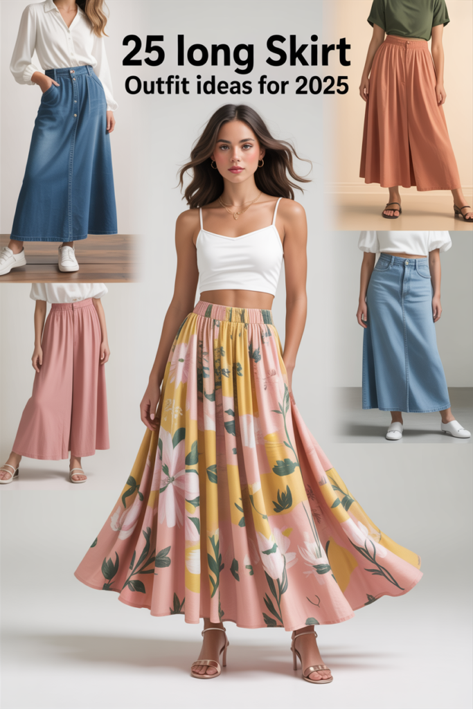 25 Long Skirt Outfit Ideas for 2025