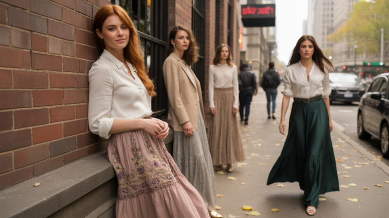 25 long skirt outfit ideas