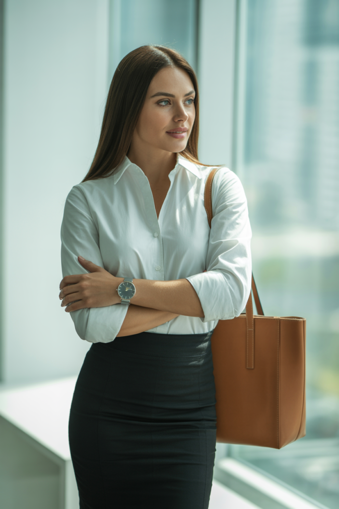 Button-Down Shirt With Rolled Sleeves