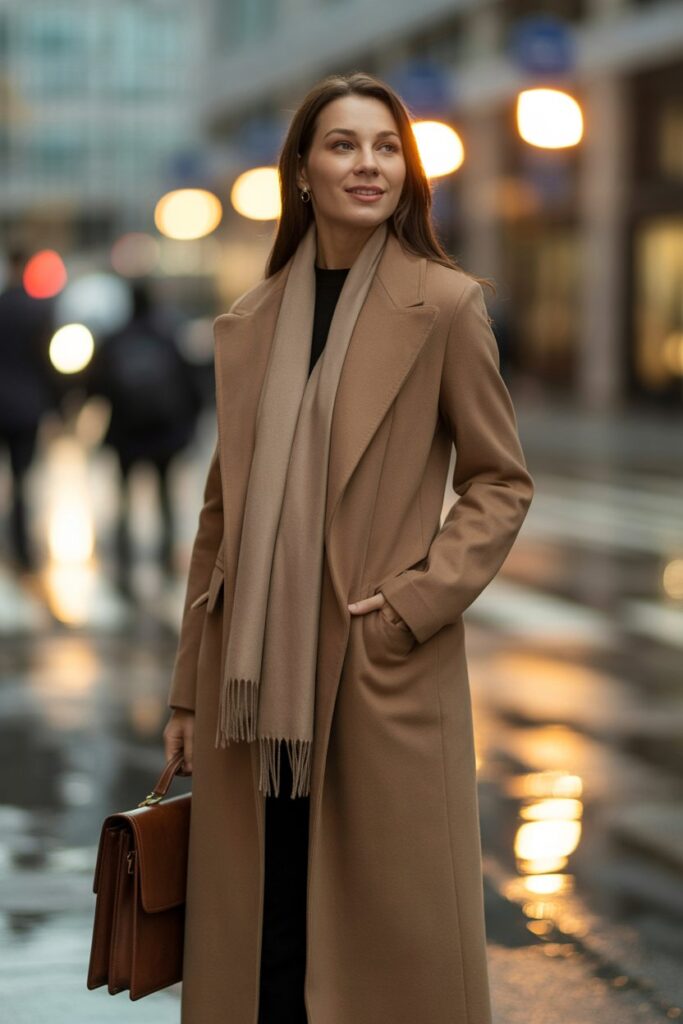 Cashmere Coat + Matching Scarf