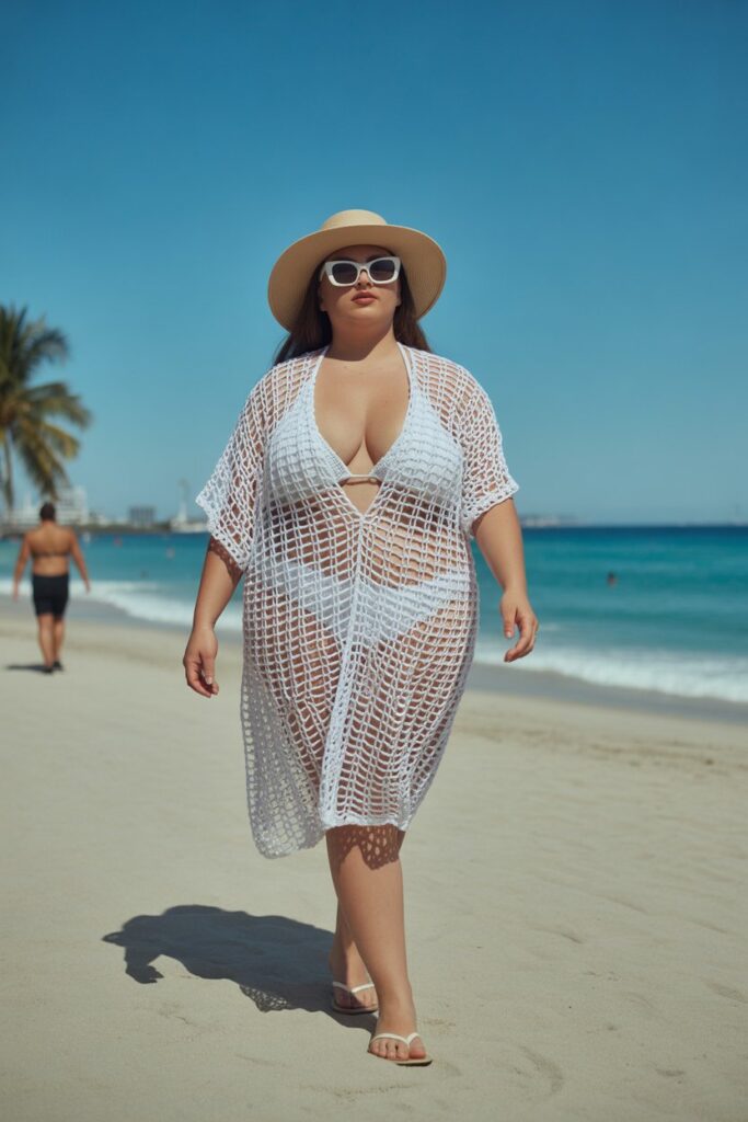 Crochet Cover-Up + Bikini for Ocean Drive