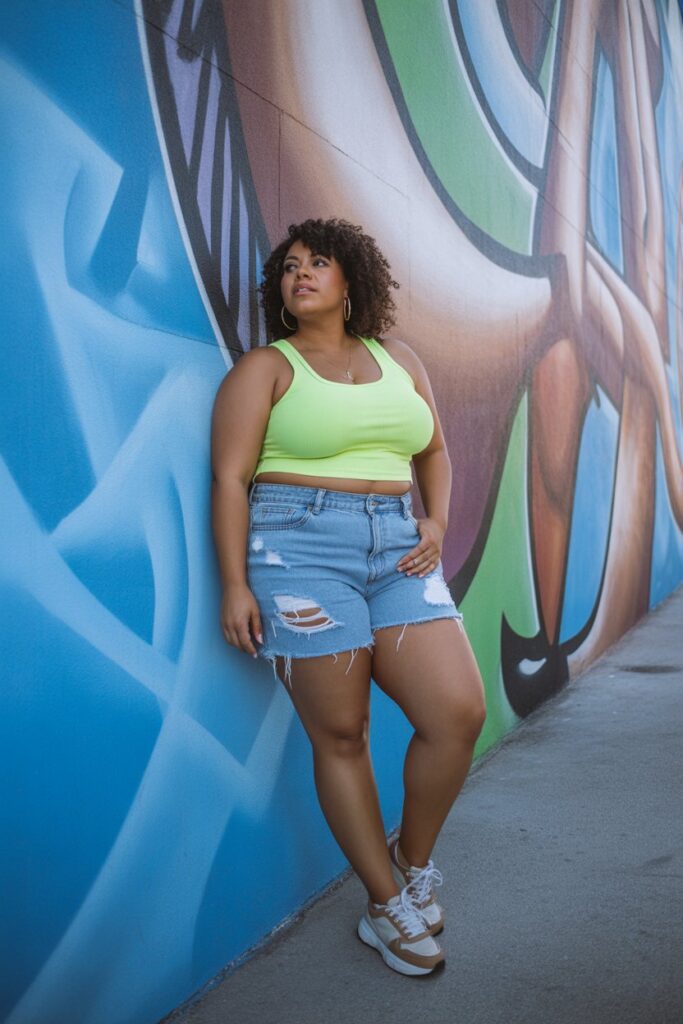 Crop Top + High-Waisted Jeans For Casual Confidence