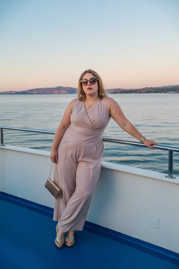Flared Jumpsuit for Sunset Cruises