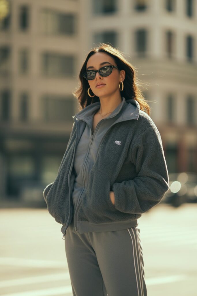 Fleece Jacket + Matching Tracksuit + Sunglasses