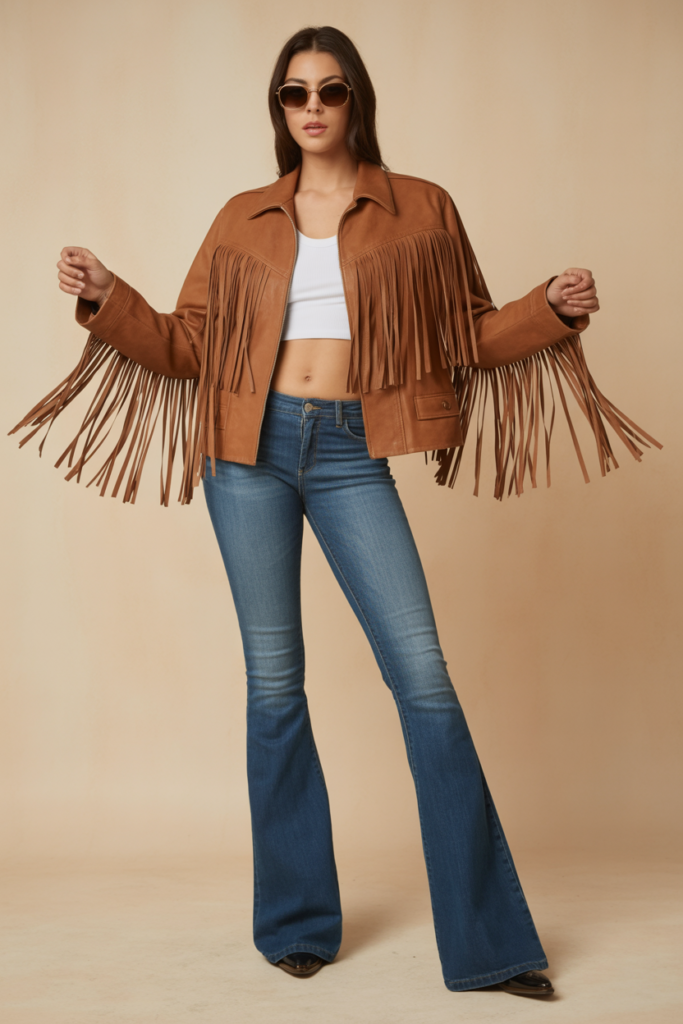 Fringe Jacket + Jeans