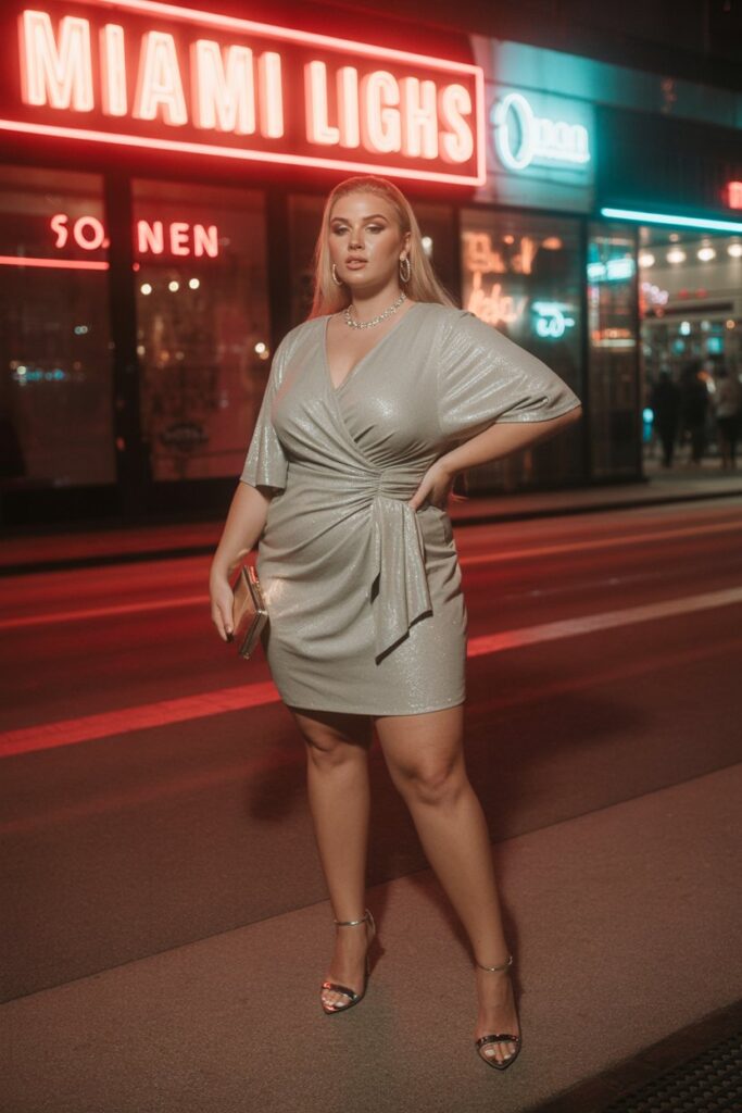 Glitter Mini Dress for Miami Club Nights