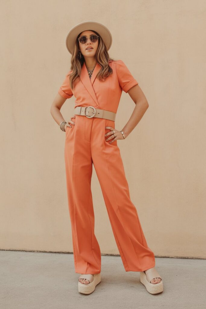 Jumpsuit + Platform Sandals