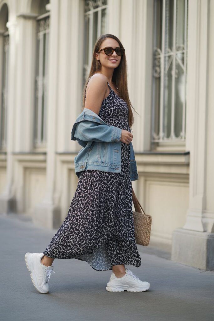 Maxi Dress + Sneakers Combo