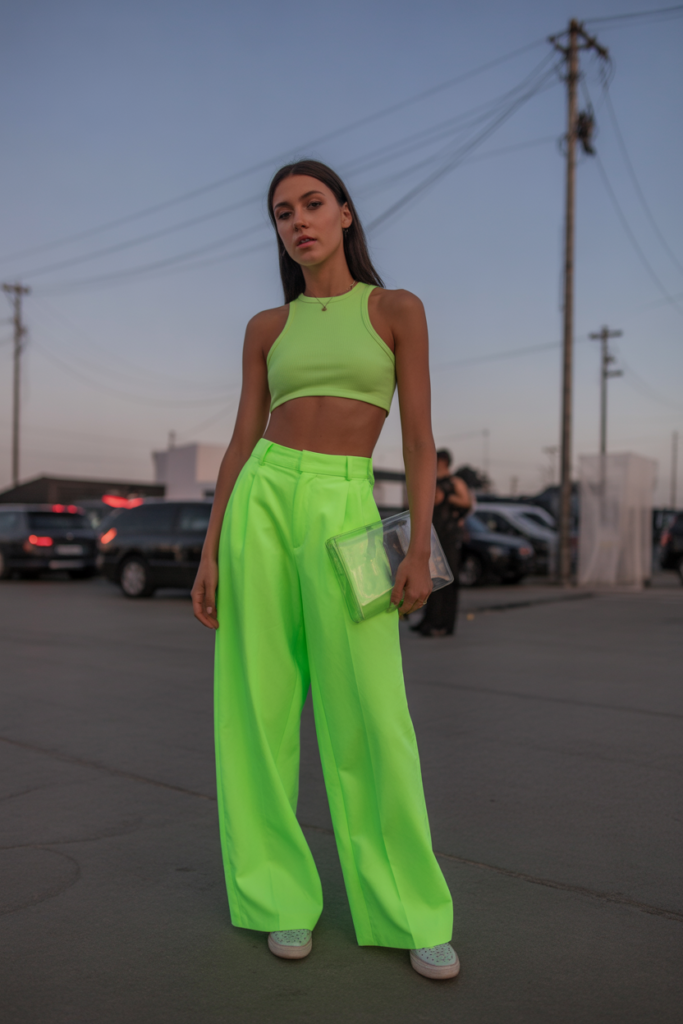 Monochrome Neon Look For Instant Attention