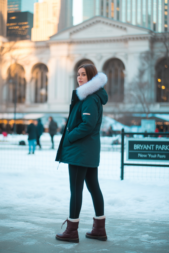 Parka + Fleece-Lined Leggings