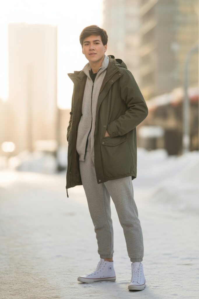 Parka + Joggers