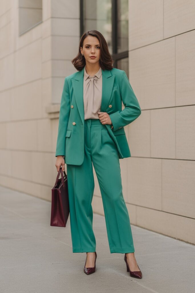 Power Suit In Bold Color