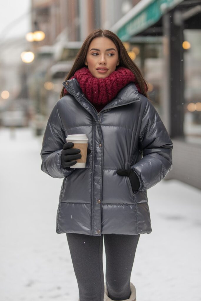 Puffer Jacket + Fleece-Lined Leggings